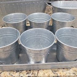 Galvanized Metal Party Decor