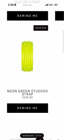 Alucinico studded guitar strap brand new