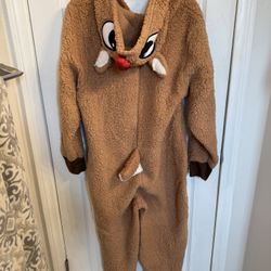 Rudolph The Red Nose Reindeer Unisex Onesie NEED GONE! OBO