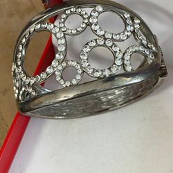 Pulsera Stainless Cañita Piedras Joyería Antigua 