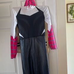 girls spidy costume size large