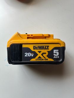 DeWalt 20V Max XR 5Ah Lithium Ion Battery
