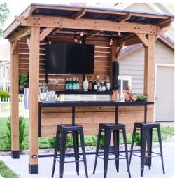 Backyard cedar spring outdoor 8 feet 6 inches long by 6 feet 9 inches wide by 7 feet 11 inches high (8'6"L x 6'9"W x 7'11"H),