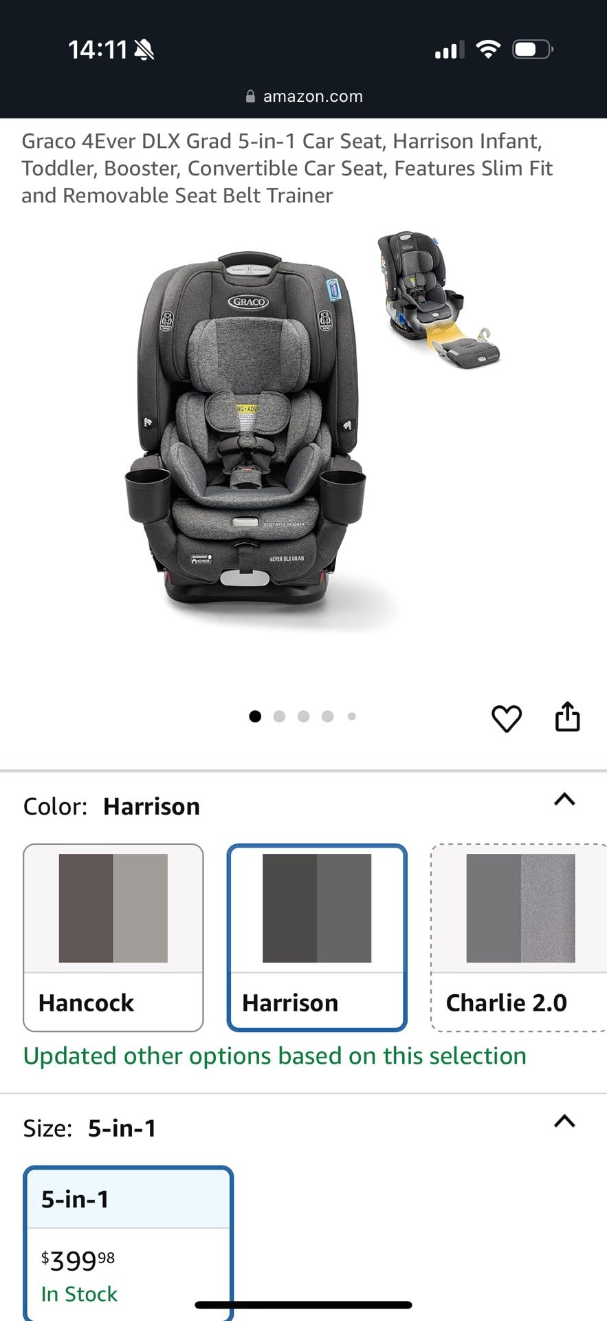 Graco 5 In 1 Car Seat