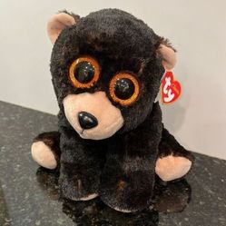 Ty Classic - Kodi the Brown Bear 10" with Ear Tag Stuffed Plush Toy 