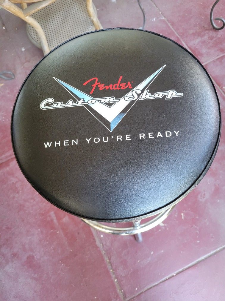 Fender Guitar Custom Bar Stool LIKE NEW