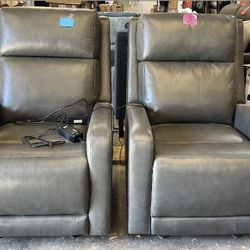 Electric Leather Rock Recliner New $520 Each 