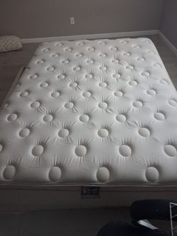 Queen pillow mattress basically new