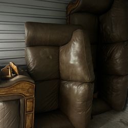 Three Piece Genuine Leather Set