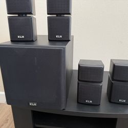 KLH Subwoofer And Satellite Speakers