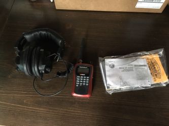 NASCAR scanner with headphones