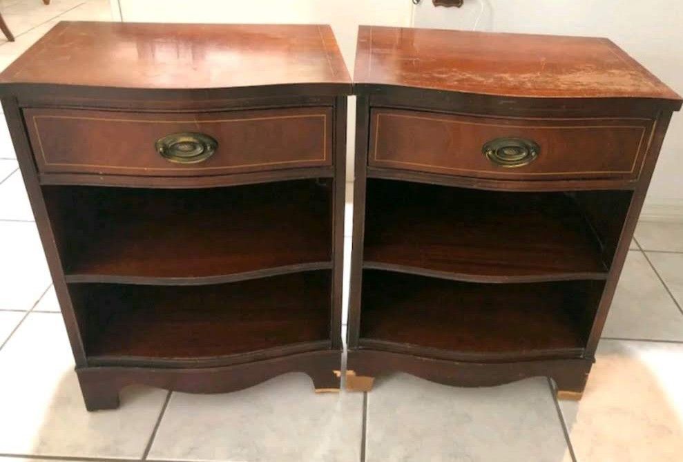 Two Bassett Furniture Nightstands