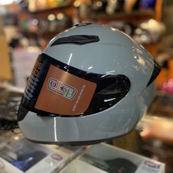 Motorcycle Grey Dot Helmet $150
