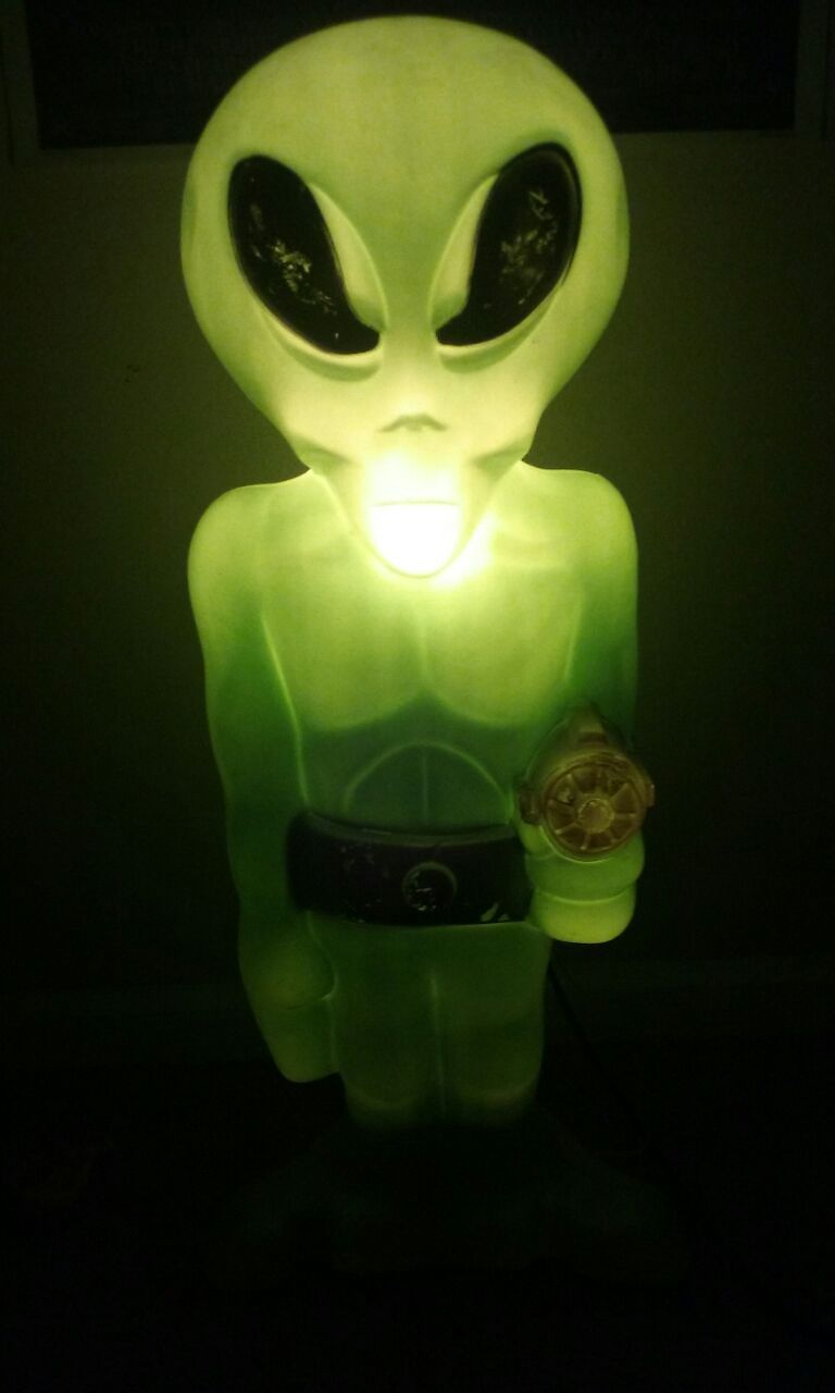 4 foot tall Alien Halloween Blow Mold decoration