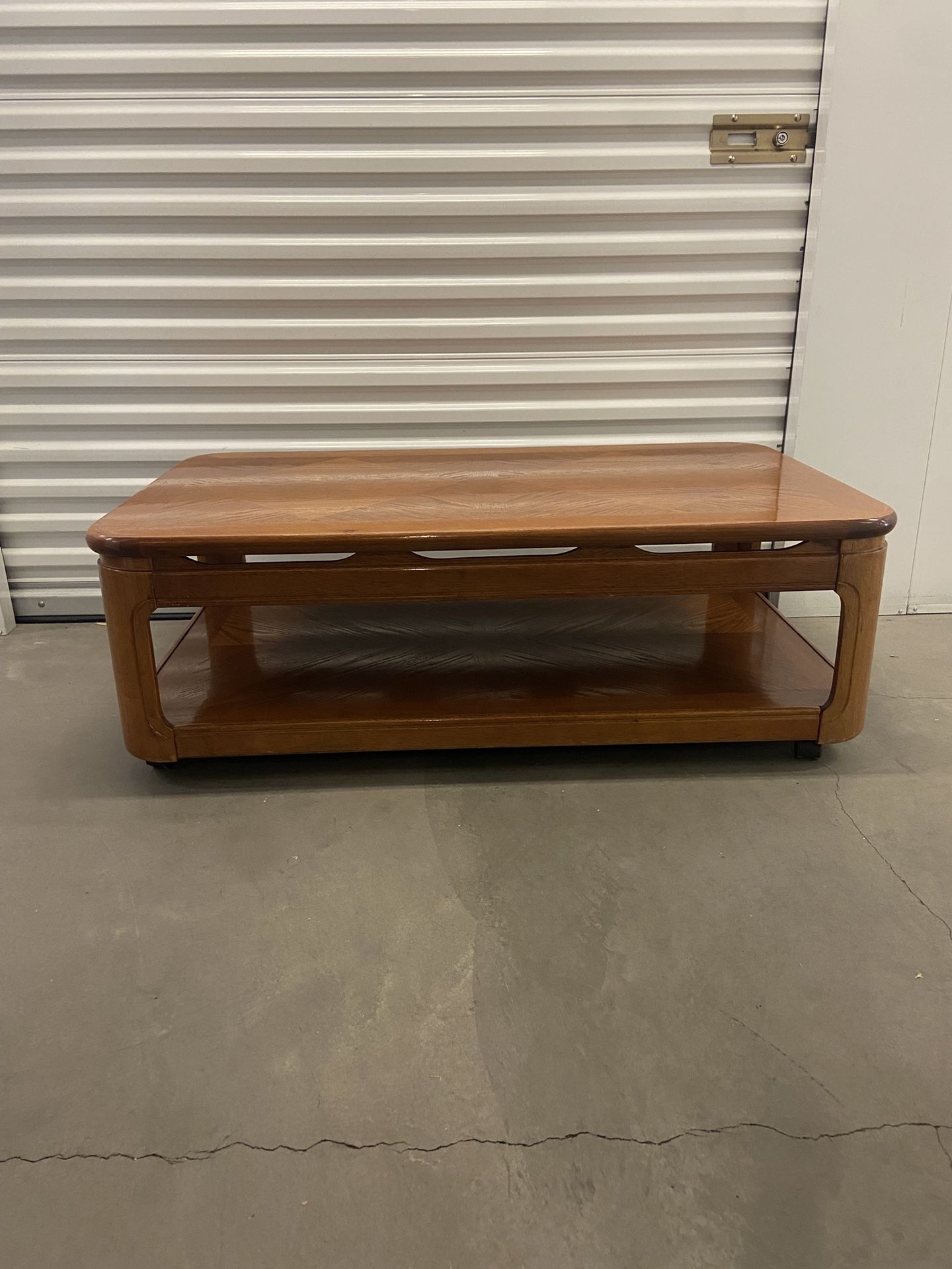Three piece coffee table with two end tables