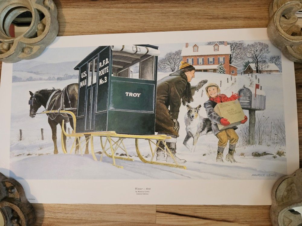 Troy New York Mail Art Print