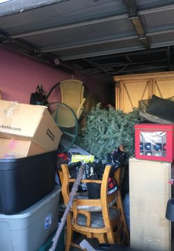 Full garage misc.....Armour, dresser, desk...etc