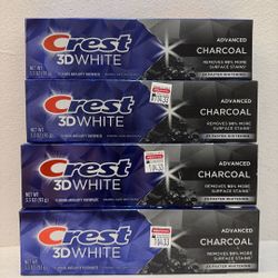Crest 3D White Advanced Charcoal Toothpaste Bundle Set