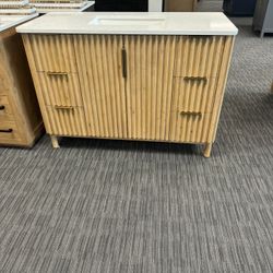 48” Bathroom Vanity In Wood Color 