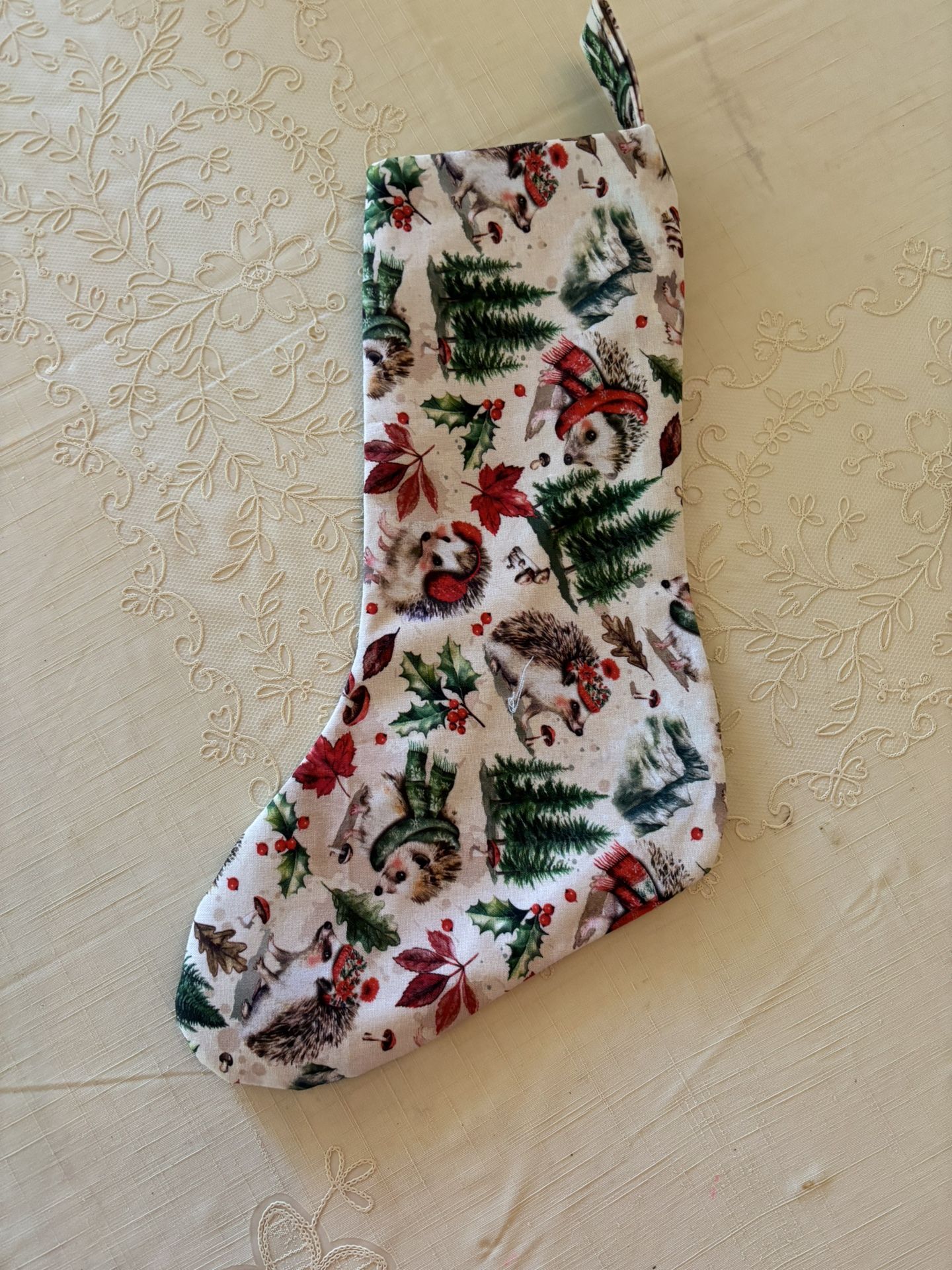 Christmas Stocking - Red, Green , White