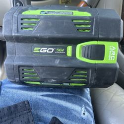 2 Greenworks 56V Lithium Ion Battery With 1 Charger 
