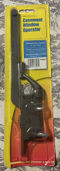 Prime-Line Bronze Steel Left Single-Arm Casement Window Operator For Steel Framed Windows H-3517