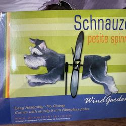 Premier Kites SCHNAUZER Dog Petite Garden Wind Spinner NEW