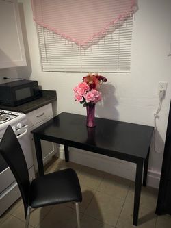 Dining table and chair