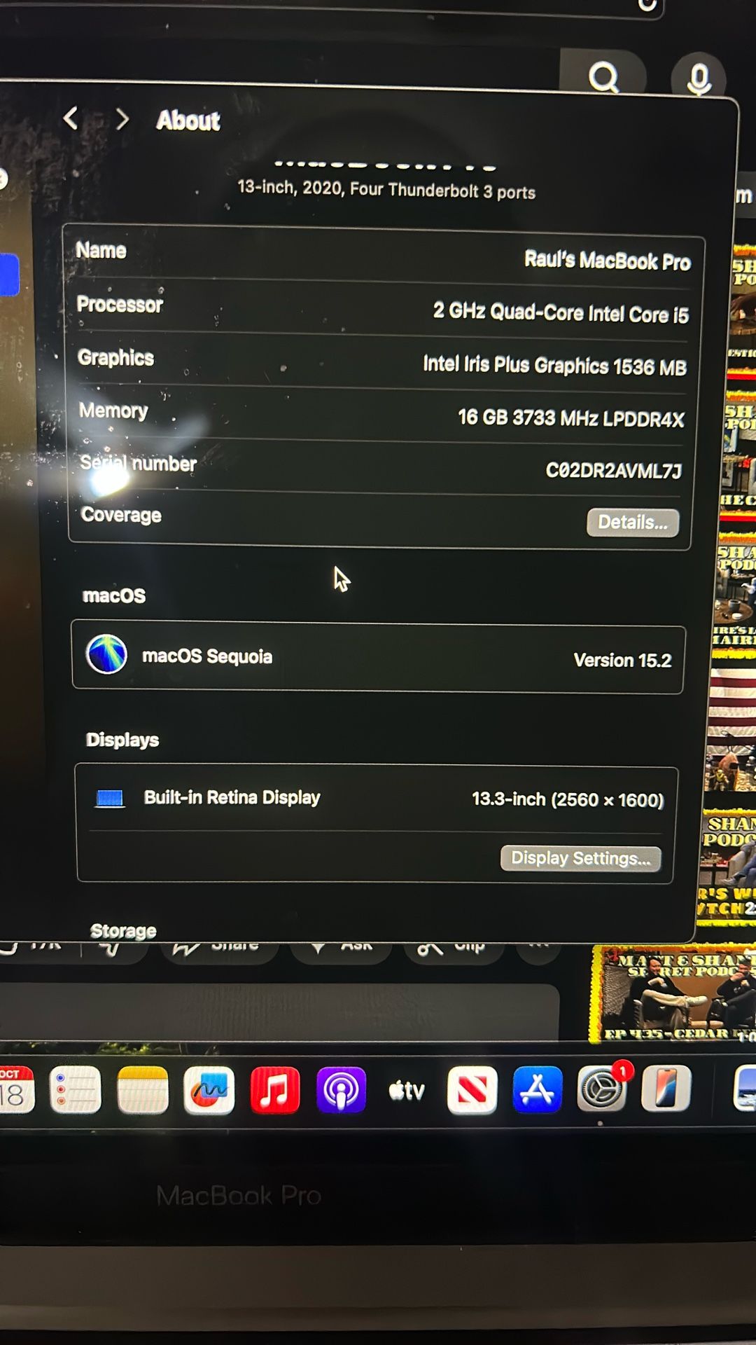 MacBook Pro 13’ 2020