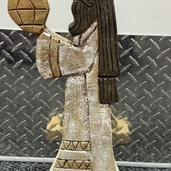 Handcrafted Wooden Wiseman 
