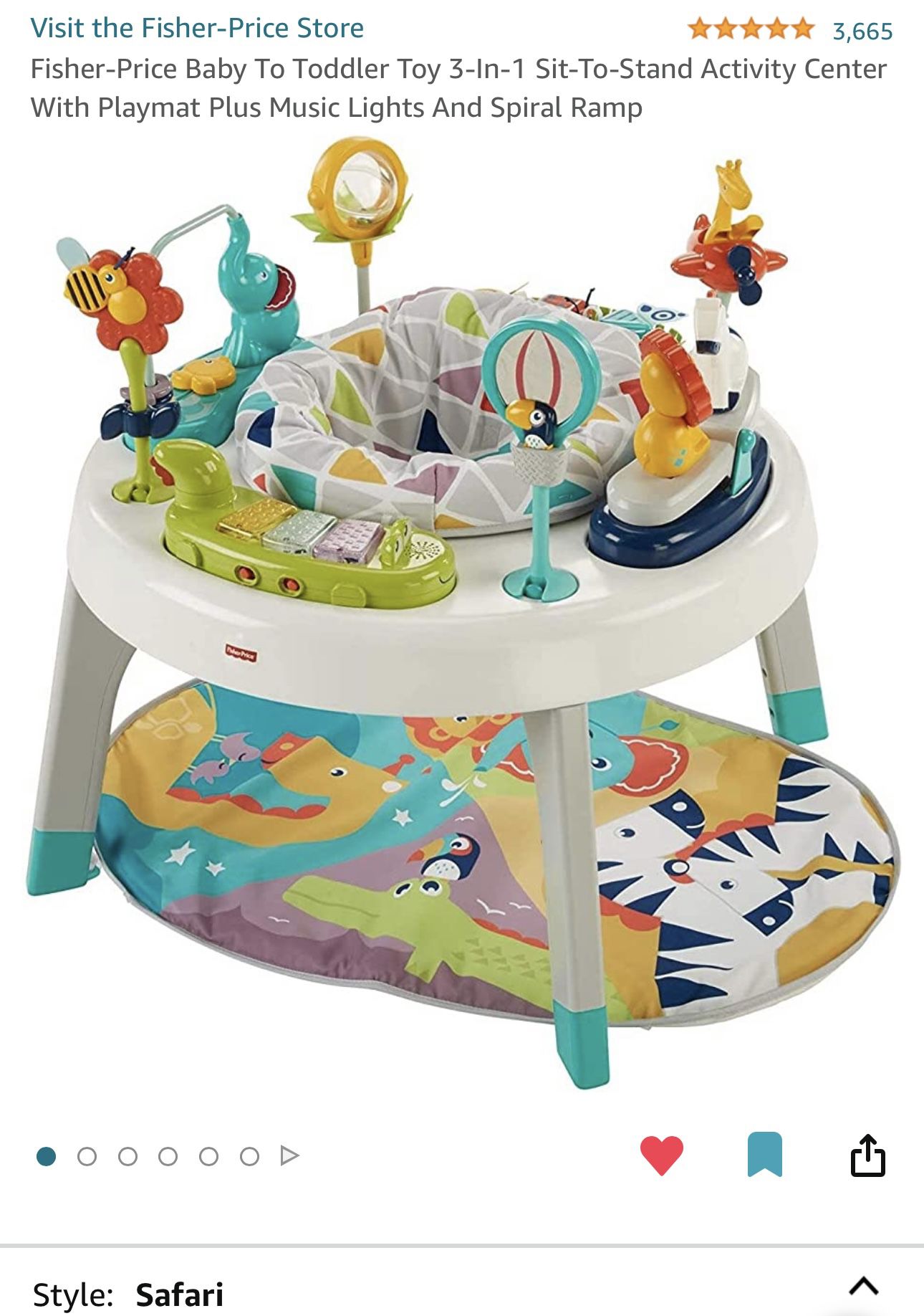 Fisher-Price Baby To Toddler Toy 3-In-1 Sit-To-Stand 