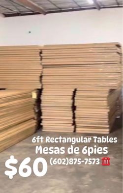 6ft Tables Mesas De 6pies