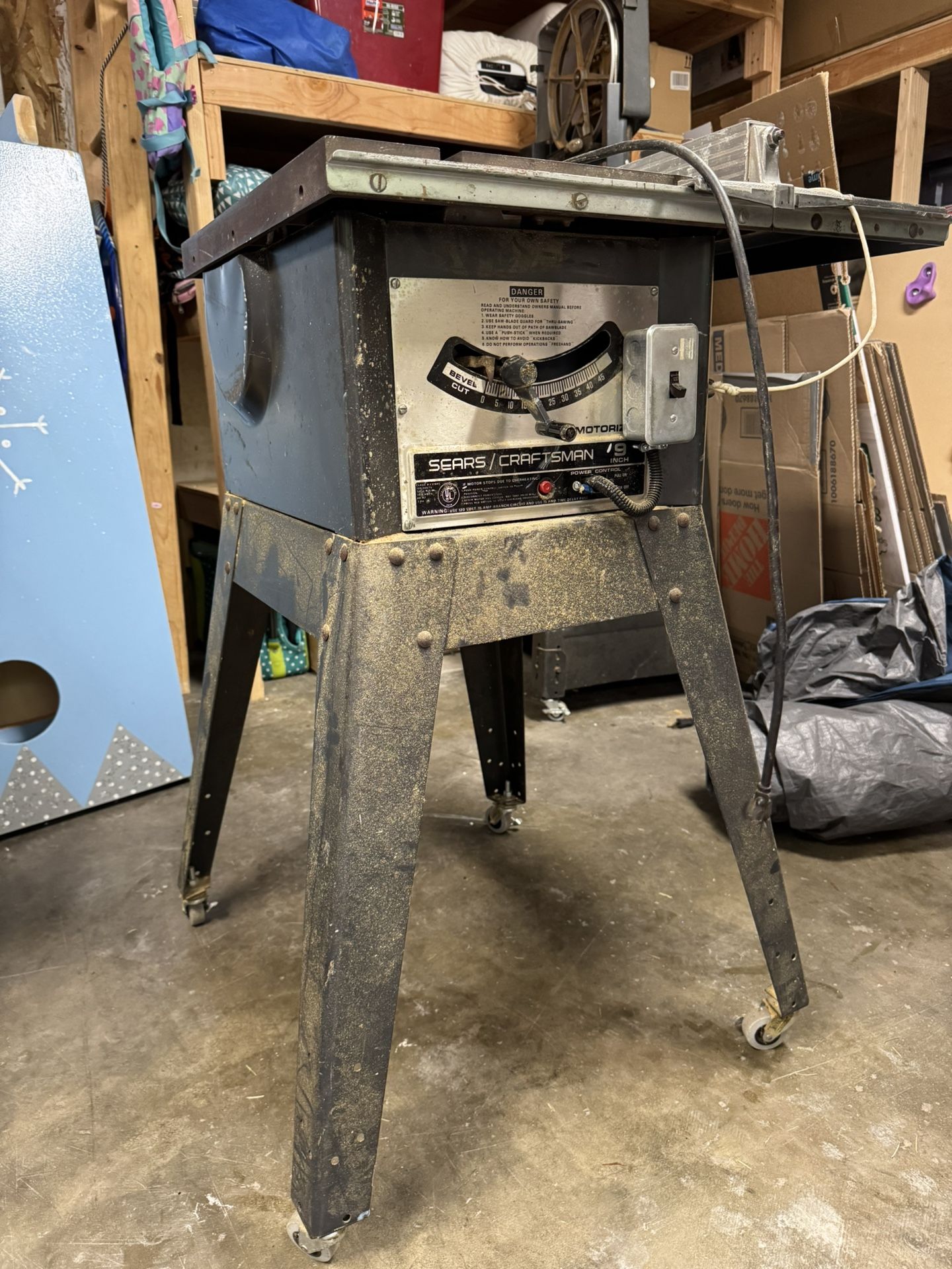 Craftsman 9 inch table saw
