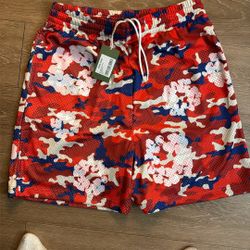 Denim Tear Mesh Shorts Size L