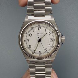 Men’s Yema Paris v71806 38mm w/ Integrated Bracelet - $167