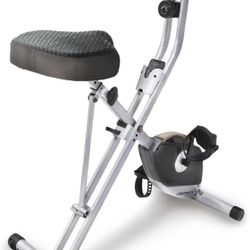Exerpeutic Folding Exercise Bike, 8 Levels of Resistance Stationary Bike, Bluetooth tracking & Tablet Holder options available
