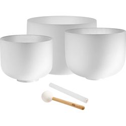 Meinl Sonic Energy 3-Piece Crystal Singing Bowl Set & Accessories  