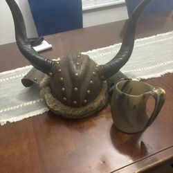 Viking Helmet And Mug