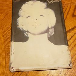 Bernard Of Hollywood Marilyn Monroe Metal Sign