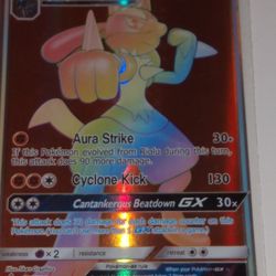 2018 Pokemon Lucario Hologragh.