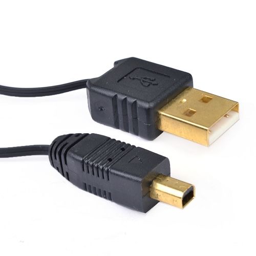 30" RetailPlus RC-MCCA-RA4 Retractable USB A (M) to 4-pin USB Mini-B Cable - Retail Hanging Package