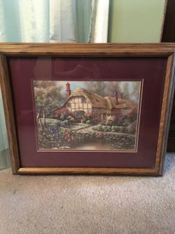 Solid oak picture