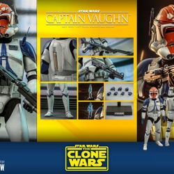 Hot Toys Star Wars The Clone Wars Captain Vaughn Marvel Dc 1/6 Scale