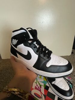 Black and white Nikes