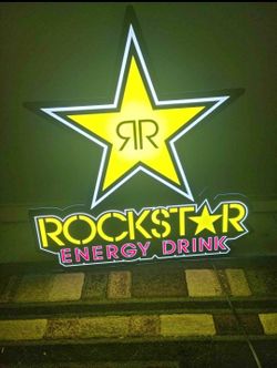 Rockstar energy drink light up logo