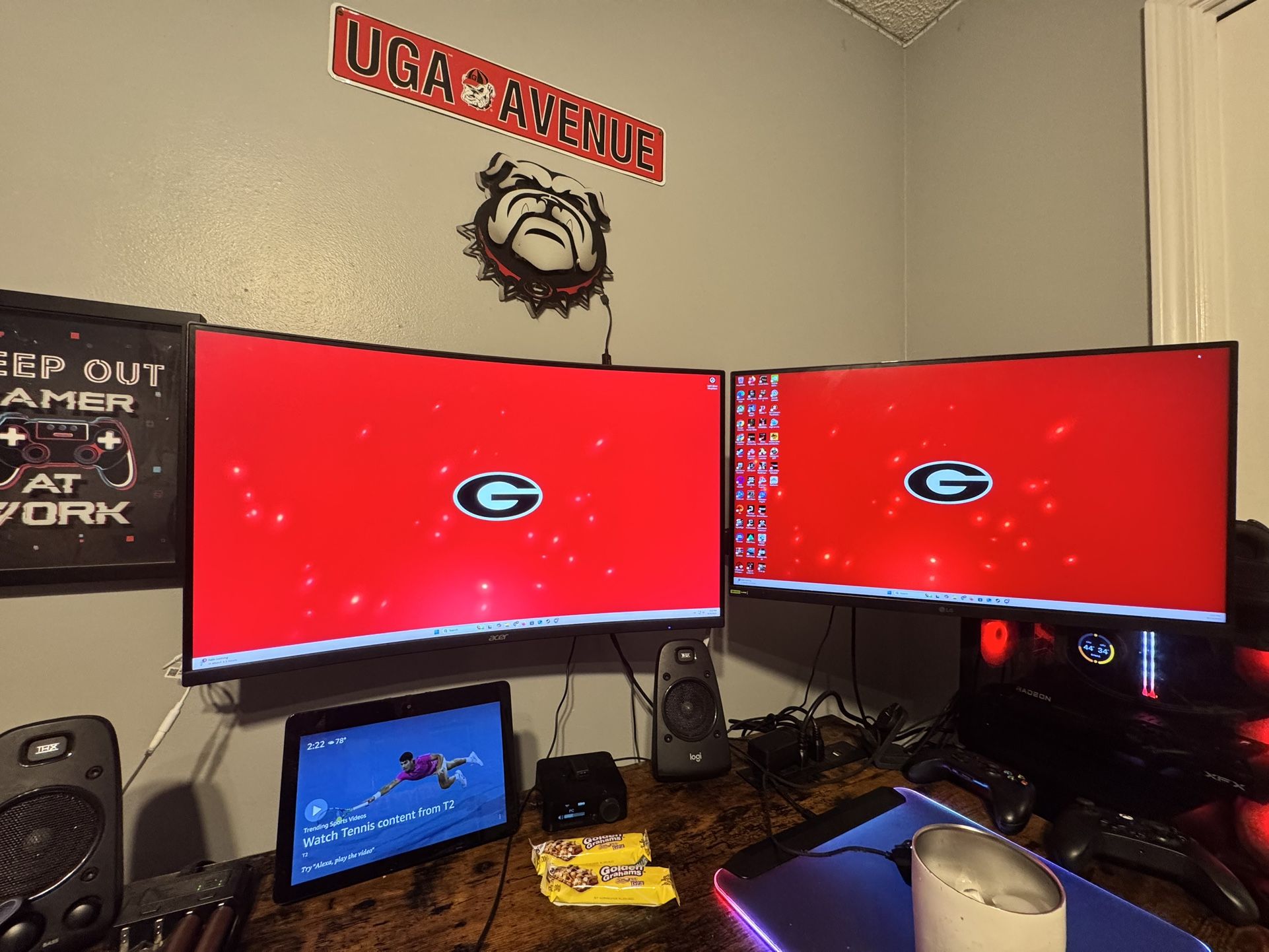 Acer Nitro Xz2 32 Inch Curve 1440p 165hz & Lg ULTRAGEAR 27 Inch 1440p 165hz