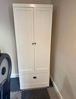 White storage cabinet