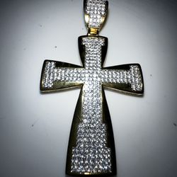 10k Gold Cross Plated
