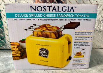 Deluxe Grilled Cheese Sandwich Toaster – New in Box