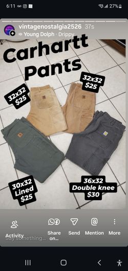 Carhartt carpenter pants $25